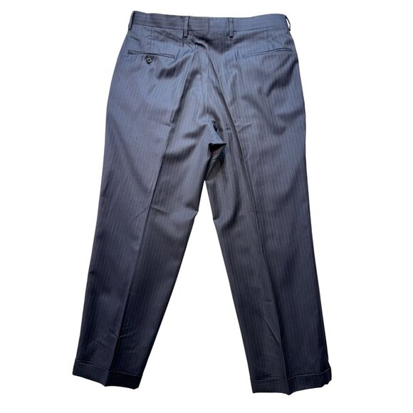 Jos. A. Bank Signature Collection Mens Pinstripe Wool Suit R41Navy Blue - Picture 16 of 16